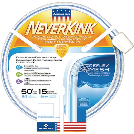 Teknor Apex Neverkink Water Hose 5/8" x 75' 860275